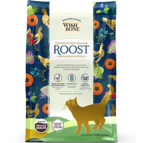 Wishbone Roost Chicken Grain-Free Dry Cat Food (2 Sizes)