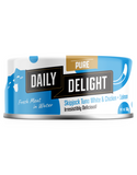 Daily Delight Pure Skipjack Tuna White & Chicken with Salmon Canned Cat Food 80g