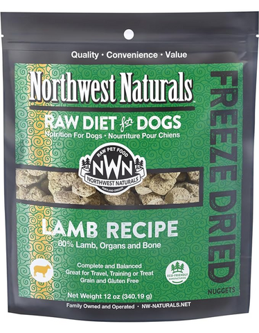 Northwest Naturals Lamb Freeze Dried Nuggets For Dogs (2 Sizes)