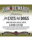 Northwest Naturals Raw Rewards Lamb Liver Freeze Dried Dog & Cat Treats 3oz