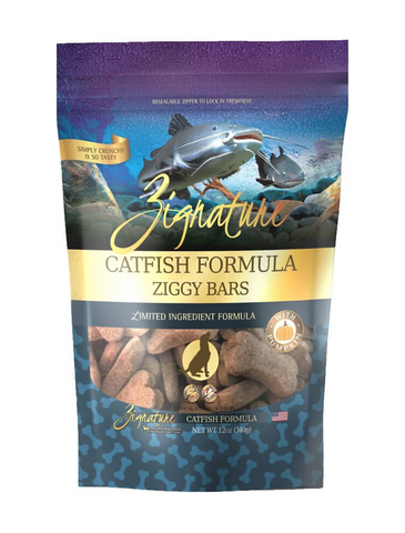 Zignature Ziggy Bars Catfish Formula Biscuit Treats For Dogs 12oz | Perromart Online Pet Store Singapore