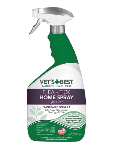 Vet's Best Flea & Tick Home Spray for Cats 945ml | Perromart Online Pet Store Singapore