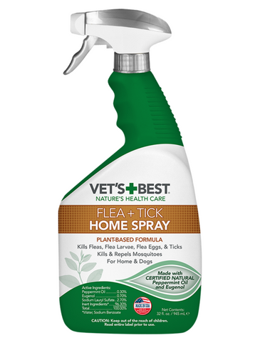 Vet's Best Flea & Tick Home Spray for Dogs 945ml | Perromart Online Pet Store Singapore