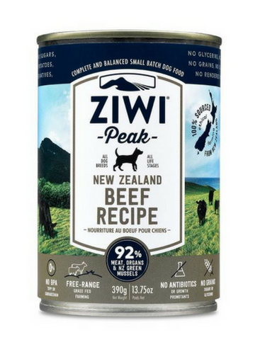 Ziwipeak Beef Canned Dog Food (390g)