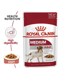 Royal Canin Medium Adult Pouch Dog Food 140g | Perromart Online Pet Store Singapore