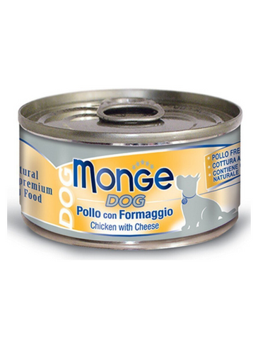 Monge Chicken with Cheese Wet Dog Food 95g | Perromart Online Pet Store Singapore