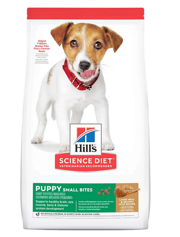 Hill's Science Diet Puppy Lamb & Rice Small Bites Dry Dog Food 2 Sizes | Perromart Online Pet Store Singapore