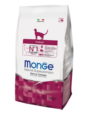 Monge Cat Indoor Dry Food 2 Sizes | Perromart Online Pet Store Singapore