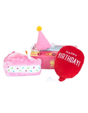 Zippypaws Birthday Box Dog Toy - Pink/Blue