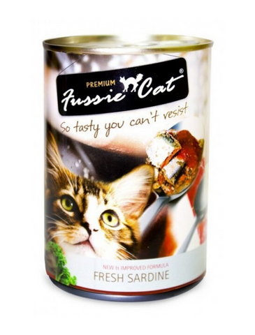 Fussie Cat Premium Sardine Canned Cat Wet Food 400g | Perromart Online Pet Store Singapore