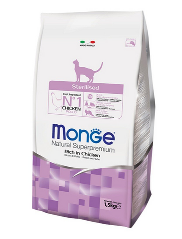 Monge Cat Sterilized Dry Food 2 Sizes | Perromart Online Pet Store Singapore