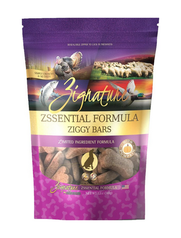 Zignature Ziggy Bars Zssential Formula Biscuit Treats For Dogs 12oz | Perromart Online Pet Store Singapore