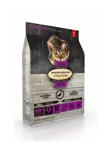 Oven Baked Tradition Grain Free Duck Dry Cat Food 2 Sizes | Perromart Online Pet Store Singapore