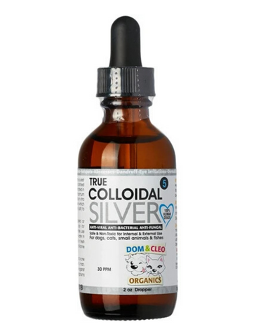 Dom & Cleo Colloidal Silver Dropper For Dogs & Cats 2oz 59ml | Perromart Online Pet Store Singapore