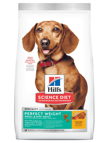 Hill's Science Diet Adult Small & Toy Breed Perfect Weight Dry Dog Food 4lbs | Perromart Online Pet Store Singapore