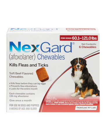 NexGard® Chewies For Extra Large Dogs 25kg to 50kg | Perromart Online Pet Store Singapore