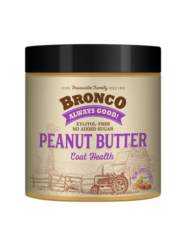 Bronco Peanut Butter Coat Health Dog Treat 250g