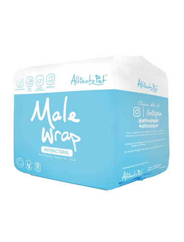 Altimate Pet Antibacterial Disposable Male Wraps (5 Sizes) | Perromart Online Pet Store Singapore