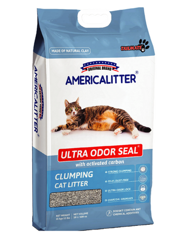 America Litter Ultra Odour Seal Clumping Cat Litter 10L | Perromart Online Pet Store Singapore 