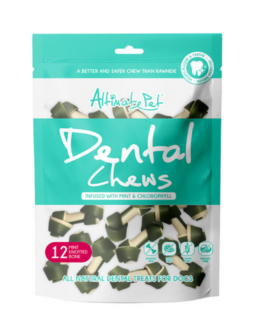 Altimate Pet Dental Chew – Knotted Bone (Mint) 150g | Perromart Online Pet Store Singapore