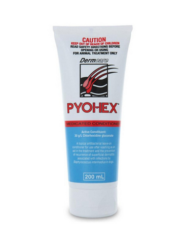 Dermcare PYOHEX Medicated Dog Conditioner 200g | Perromart Online Pet Store Singapore