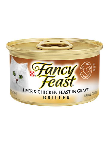 Fancy Feast Grilled Liver & Chicken Canned Cat Food 85g | Perromart Online Pet Store Singapore