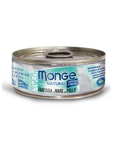 Monge Natural Seafood Mixed with Chicken Cat Food 80g | Perromart Online Pet Store Singapore