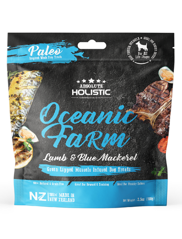 Absolute Holistic Air Dried Oceanic Farm Dog Treats ( 100g ) | Perromart Online Pet Store Singapore
