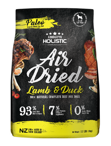 Absolute Holistic Air Dried Lamb & Duck Dry Dog Food (1kg) | Perromart Online Pet Store Singapore
