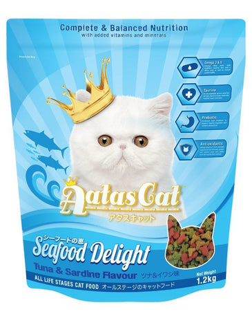 Aatas Cat Seafood Delight Tuna & Sardine 1.2kg | Perromart Online Pet Store Singapore