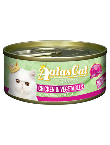 Aatas Cat Creamy Chicken & Vegetables in Gravy Cat Wet Food | Perromart Online Pet Store Singapore