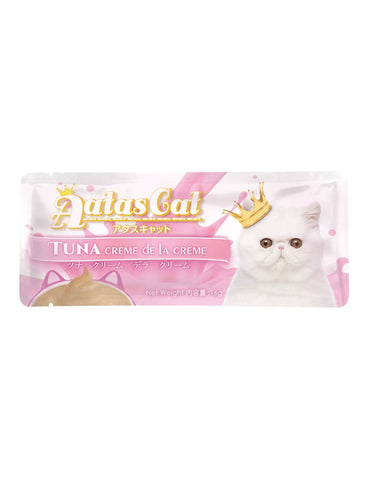 Aatas Cat Creme De La Creme Tuna Wet Cat Food 16g | Perromart Online Pet Store Singapore