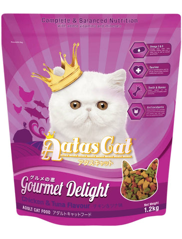 Aatas Cat Gourmet Delight Chicken & Tuna 1.2kg | Perromart Online Pet Store Singapore