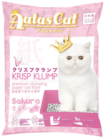 Aatas Cat Krisp Klump Paper Cat Litter Sakura 7L