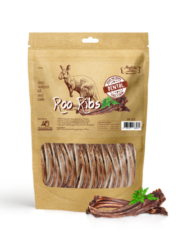 Absolute Bites Air Dried Sensitive Kangaroo Ribs Dog Treats 100g | Perromart Online Pet Store Singapore