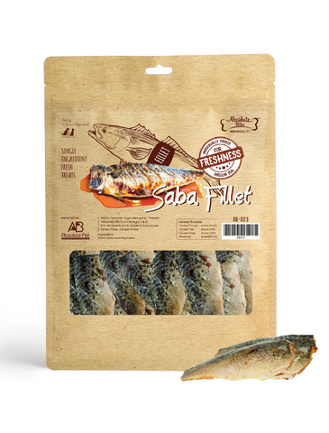 Absolute Bites Fresh Cuts Saba Fillet Pet Treats 360g | Perromart Online Pet Store Singapore