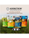 Addiction Steakhouse Beef & Zucchini Entrée Grain Free Raw Dehydrated Dog Food | Perromart Online Pet Store Singapore