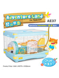 Alice Adventure Land Blue Hamster Cage Size (2 Sizes) | Perromart Online Pet Store Singapore