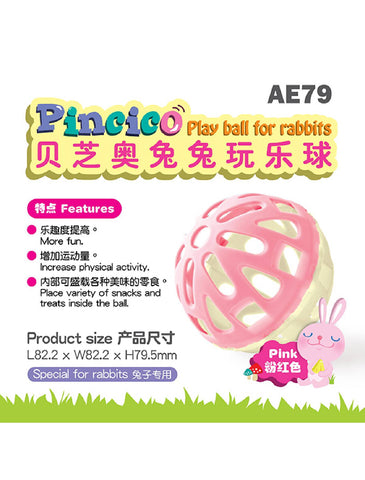 Alice "Pincico" Play Ball Rabbits Pink | Perromart Online Pet Store Singapore