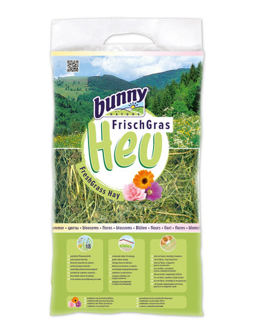 Bunny Nature FreshGrass Hay with Blossoms For Small Pet 500g | Perromart Online Pet Store Singapore