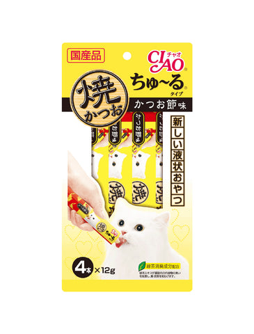 Ciao Grilled Tuna Chu Ru Dried Bonito Flavour Cat Treats | Perromart Online Pet Store Singapore