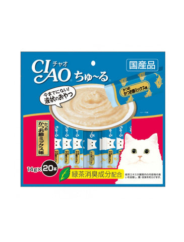 Ciao Chu Ru Tuna Dried Bonito Mix Cat Treats 14g