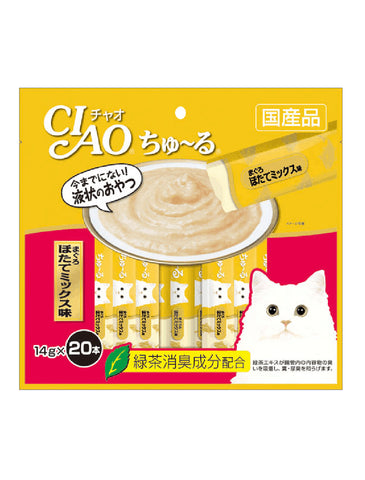 Ciao Chu Ru Tuna Scallop Mix Cat Treats | Perromart Online Pet Store Singapore