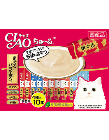 Ciao Churu Tuna Scallop Jumbo Mix Cat Treat 14g X 40  | Perromart Online Pet Store Singapore