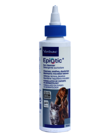 Virbac Epi-Otic Ear Cleanser (Epi-Otic III) for Dogs and Cats  4oz (125ml)