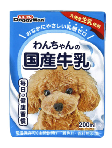 DoggyMan Japanese Milk Dog Wet Food 200ml | Perromart Online Pet Store Singapore