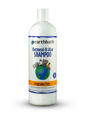 Earthbath Oatmeal & Aloe Fragrance Free Shampoo For Pets 472ml/3.8ltr | Perromart Online Pet Store Singapore