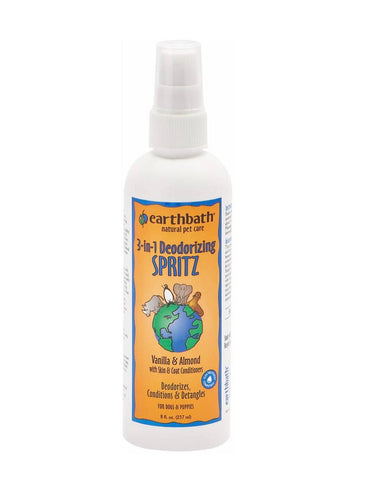 Earthbath Vanilla Almond 3 in 1 Deodorising Spritz for Dogs 237ml | Perromart Online Pet Store Singapore