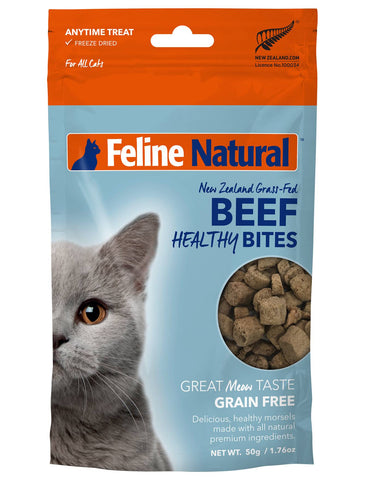 Feline Natural Healthy Bites Beef Cat Treats 50g | Perromart Online Pet Store Singapore