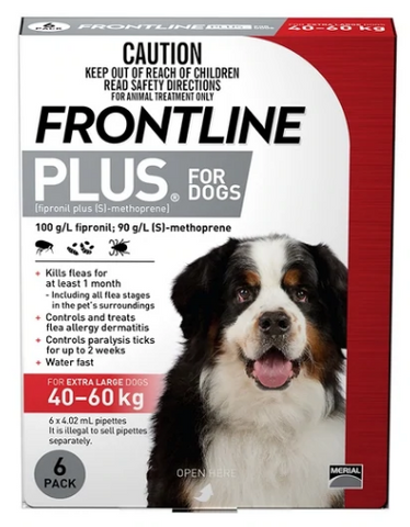 Frontline Plus Flea & Ticks for Extra Large Dogs > 40kg